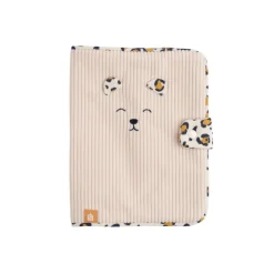 Protège carnet de santé léopard rose