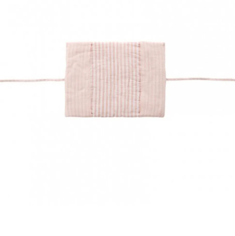 Protège carnet de santé soft stripes vieux rose