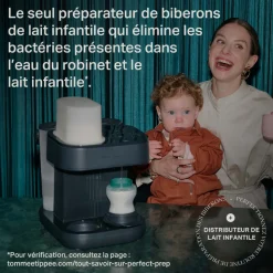 Préparateur de biberons perfect prep pro + 2 biberons advanced anti-colique 260 ml offerts