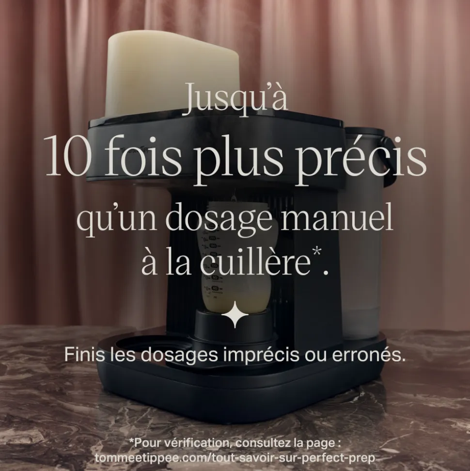 Préparateur de biberons perfect prep pro + 2 biberons advanced anti-colique 260 ml offerts