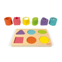 Puzzle 6 cubes sensoriels i wood