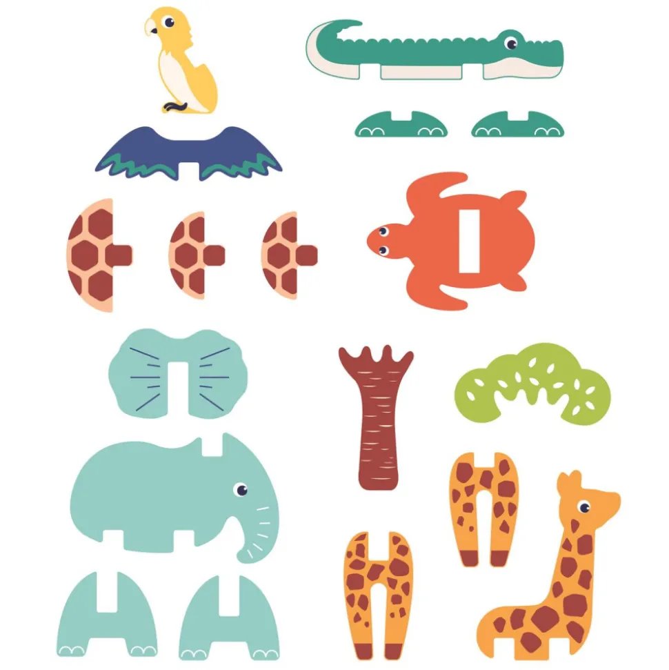 Puzzle 3d en mousse pour enfant animaux