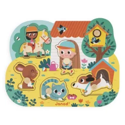 Puzzle en bois campagne 6 pièces