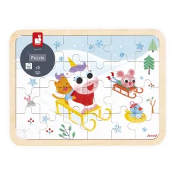 Puzzle en bois 24 pièces a la montagne