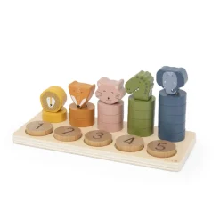 Puzzle enfant à chiffres 1-5 en bois