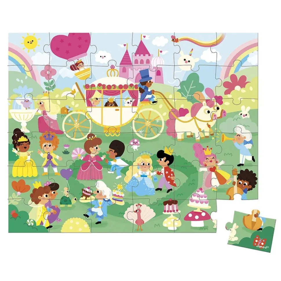 Puzzle enfant 36 pièces les princesses
