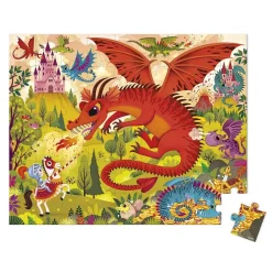 Puzzle enfant 54 pièces royaume des dragons