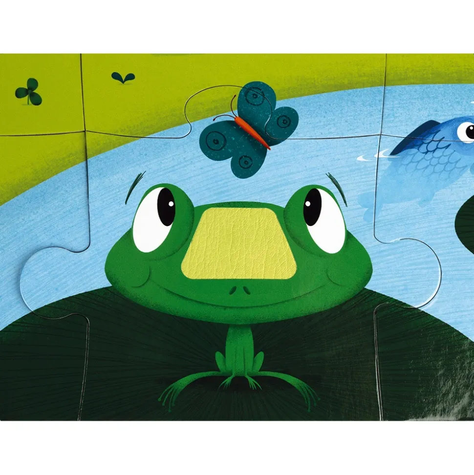 Puzzle enfant tactile les animaux de la ferme 20 pièces