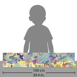 Puzzle frise 36 pièces les animaux marins