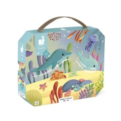 Puzzle frise 36 pièces les animaux marins