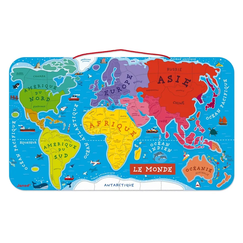 Puzzle magnétique monde 92 pièces