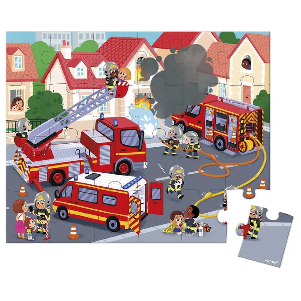 Puzzle pompiers 24 pièces