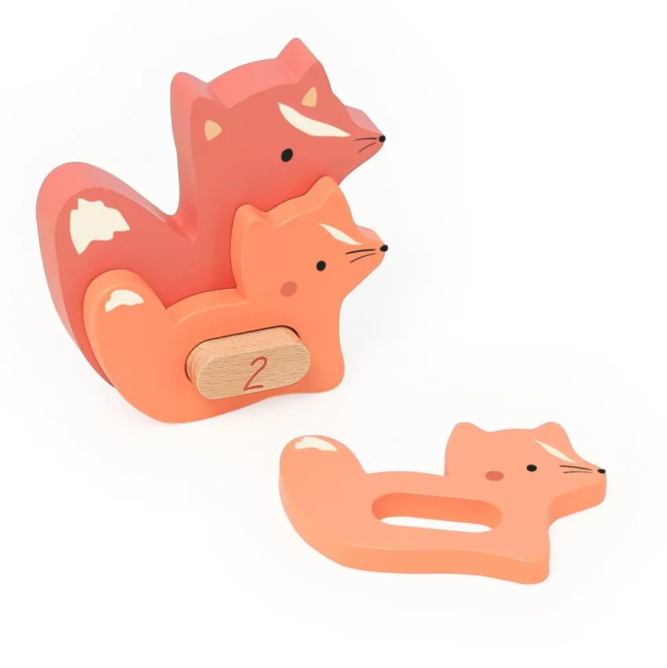 Puzzles 3d en bois animaux à compter et associer