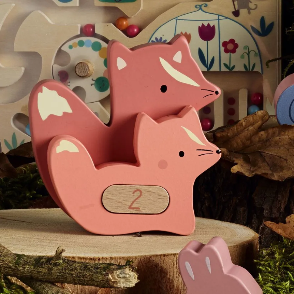 Puzzles 3d en bois animaux à compter et associer
