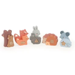 Puzzles 3d en bois animaux à compter et associer