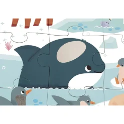 Puzzle tactile animaux polaires 20 pièces