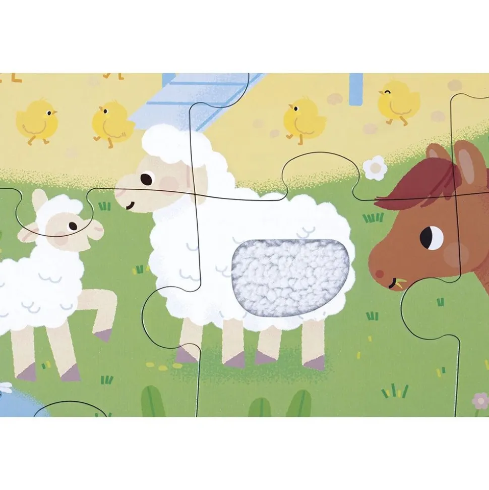 Puzzle tactile la ferme 20 pièces