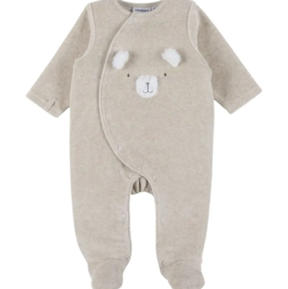 Pyjama bébé de naissance en velours orso