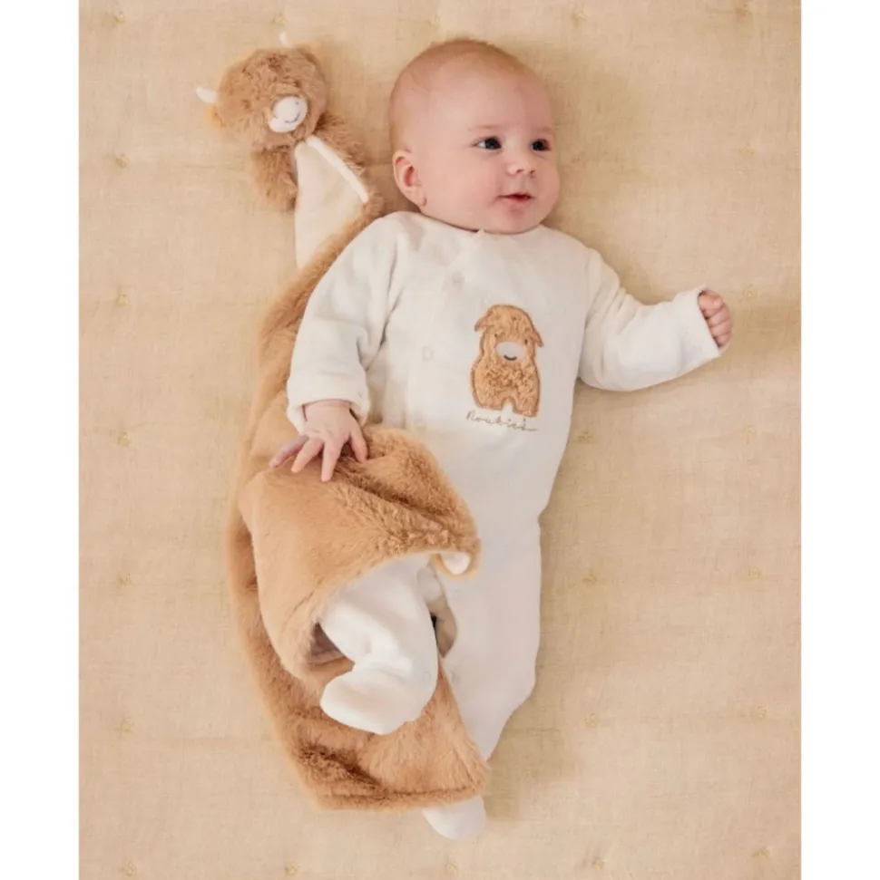 Pyjama bébé de naissance en velours fluffy