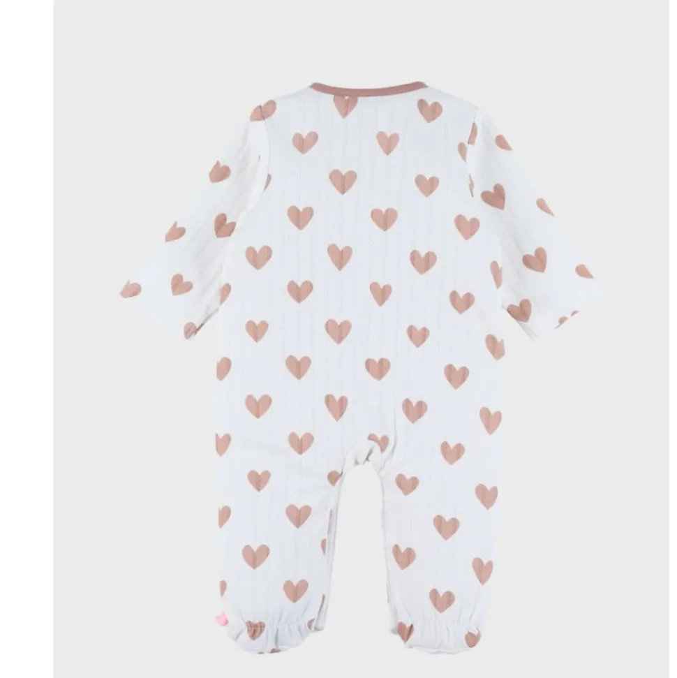 Pyjama bébé en jersey coton pointelle - 3m