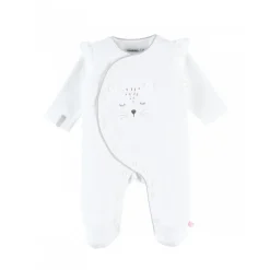 Pyjama bébé en velours babou & kendi écru - 18 mois