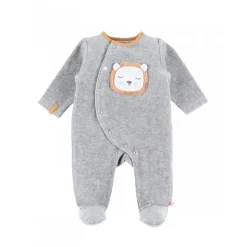 Pyjama bébé en velours babou & kendi 1 mois