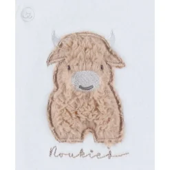 Pyjama bébé en velours blanc - fluffy 1 mois