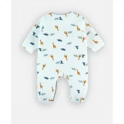 Pyjama bébé en velours dinosaure - 0 mois
