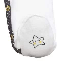 Pyjama bébé velours blanc/gris babyfan 3 mois