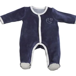 Pyjama bébé velours bleu merlin 1 mois
