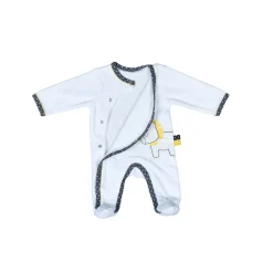 Pyjama bébé velours lion pluche et pompon 3 mois