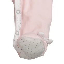 Pyjama bébé velours rose lilibelle 3 mois