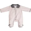 Pyjama bébé velours rose miss fleur de lune 1 mois