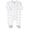 Pyjama coton sophie la girafe 3 mois gris