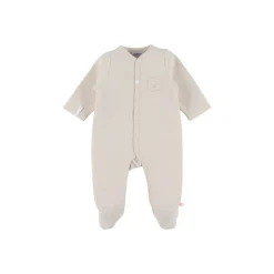Pyjama dors-bien en coton beige 6m
