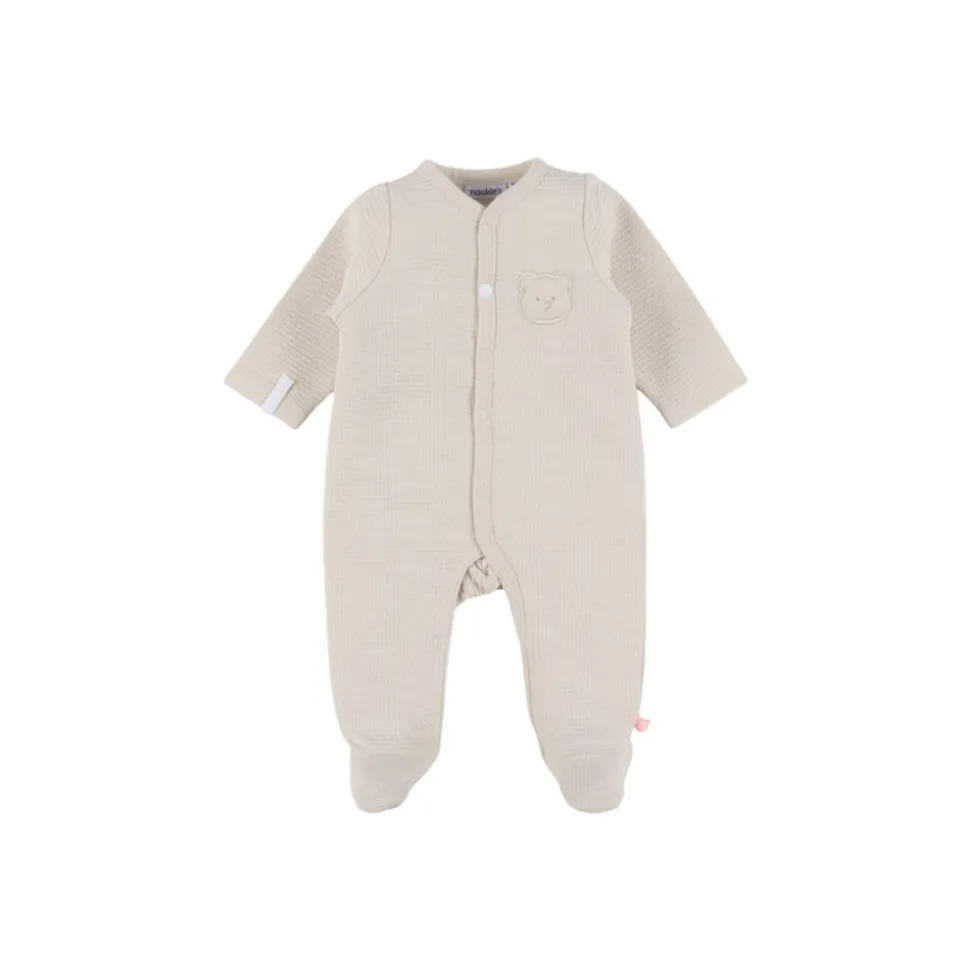 Pyjama dors-bien en coton beige 00m