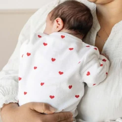 Pyjama 3 mois coeur rouge
