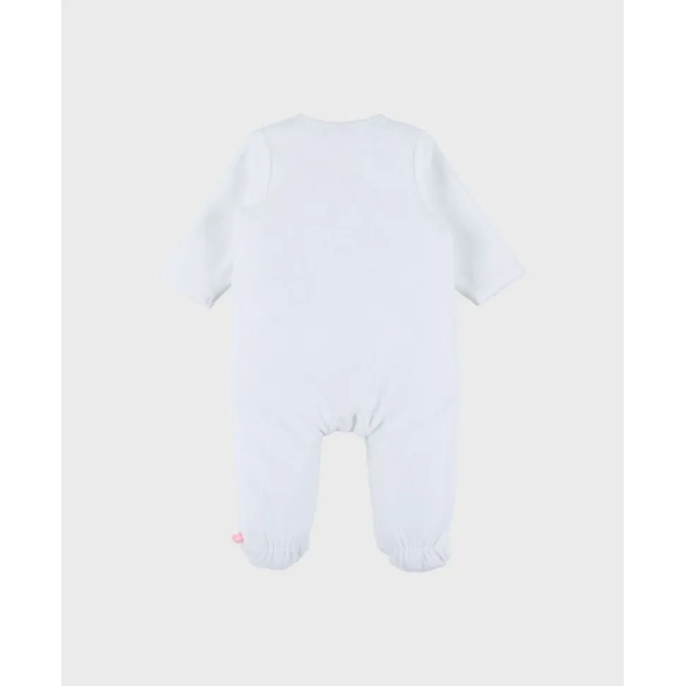 Pyjama 1 pièce blanc - fluffy en velours