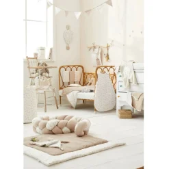 Pyjama été en coton beige / imprimé feuilles & libellules - 1 mois
