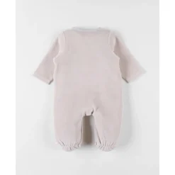 Pyjama velours beige bali 1 mois - bali, moka & snow