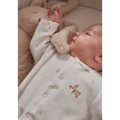 Pyjama velours 3 mois bali, moka & snow