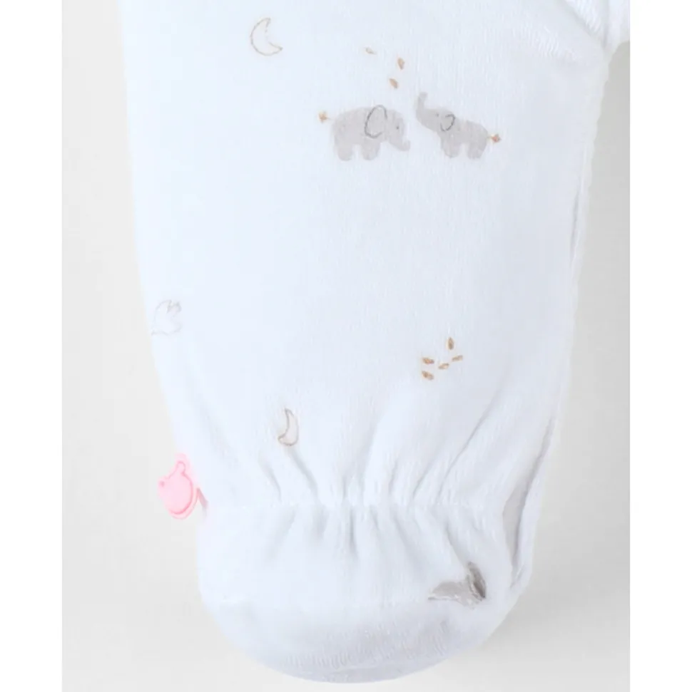 Pyjama velours 1 mois bali, moka & snow