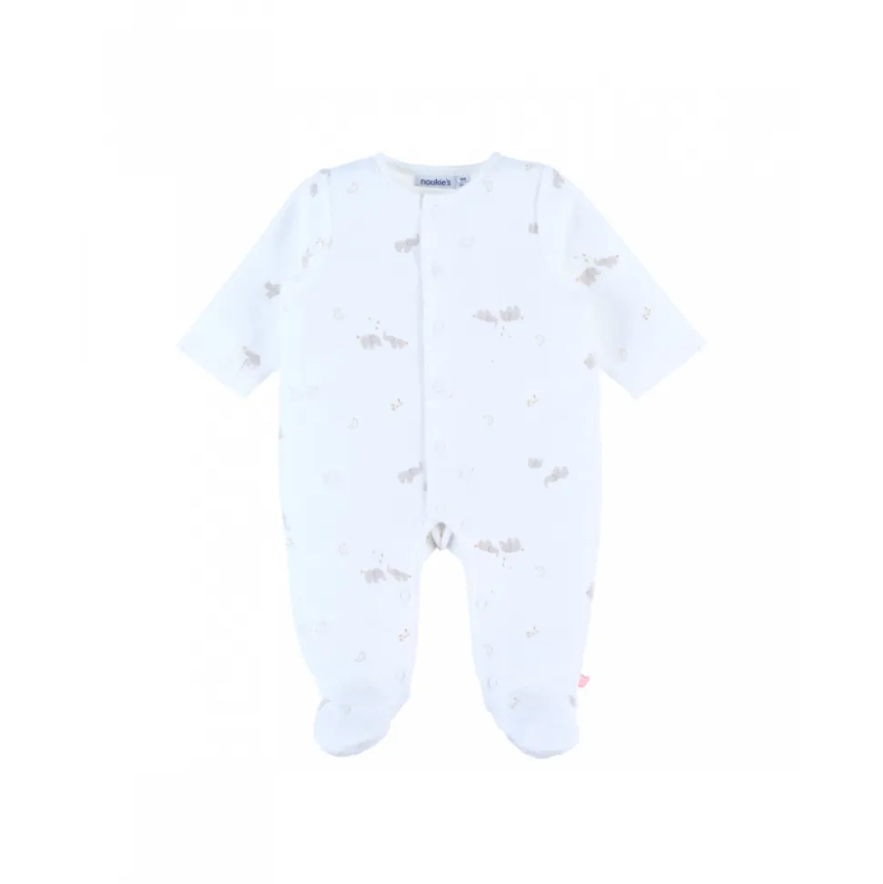 Pyjama velours 1 mois bali, moka & snow
