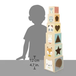 Pyramide à empiler 6 cubes pure