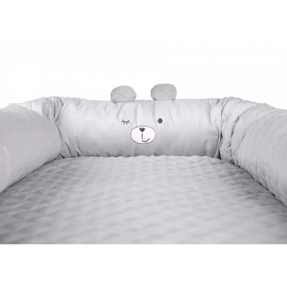 Réducteur de lit bébé ours sammy gris