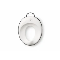Réducteur de toilette blanc et noir