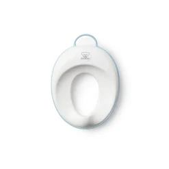 Réducteur de toilette blanc et turquoise