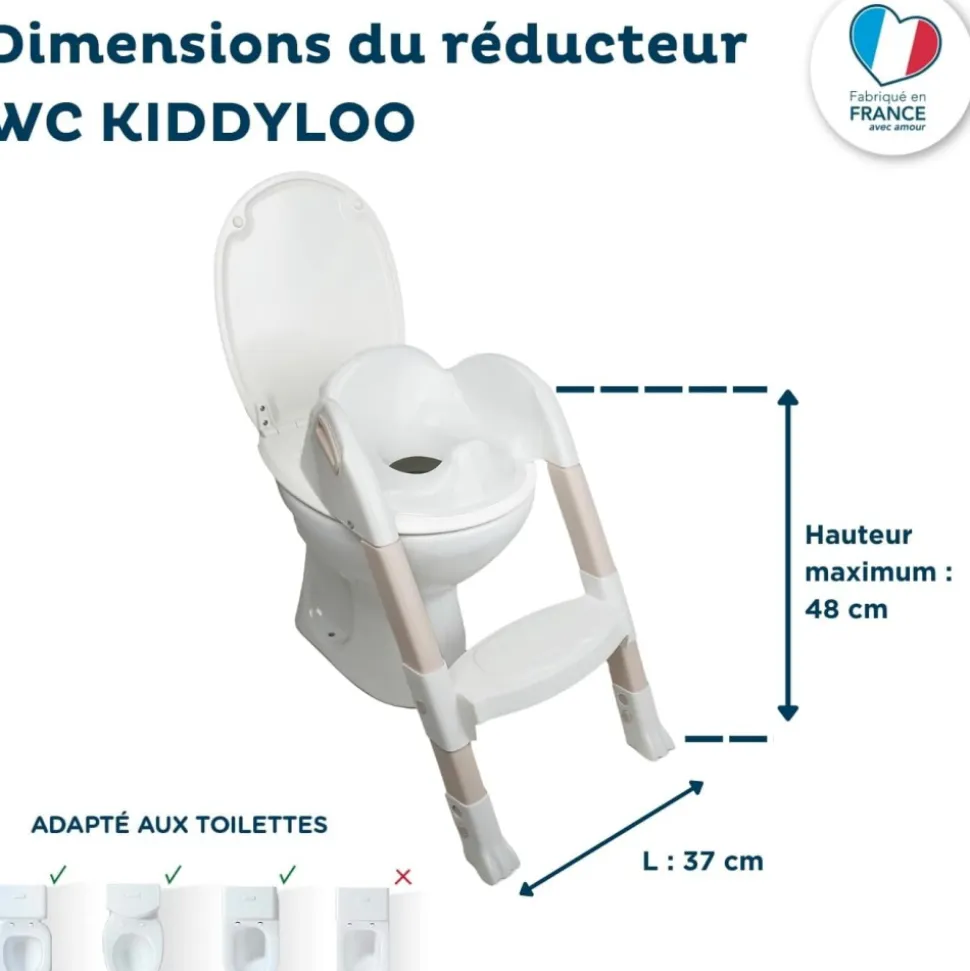 Réducteur de toilette kiddyloo noisette clair