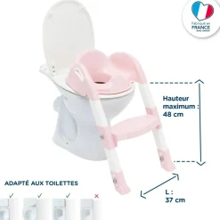 Réducteur de toilette kiddyloo rose poudré