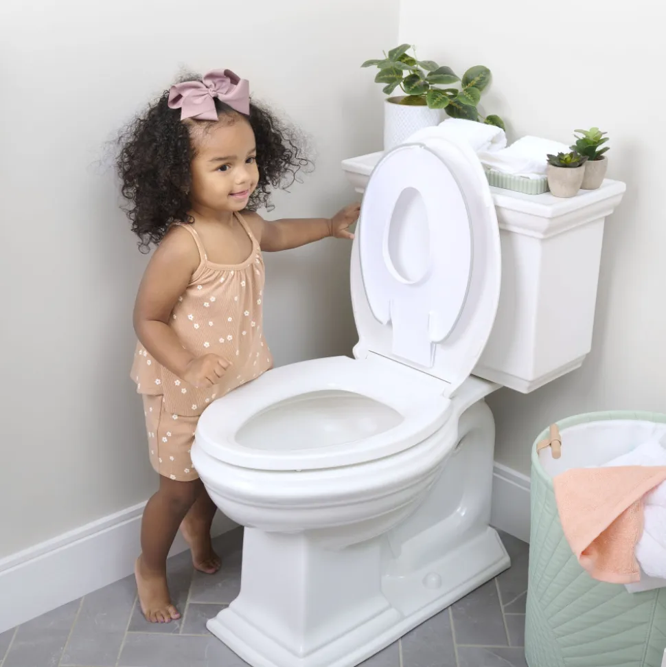Réducteur de toilette semi-permanent flip & sit